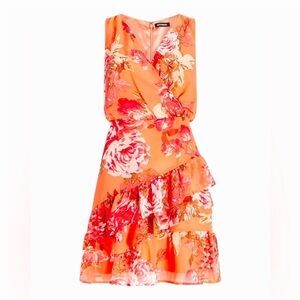 EXPRESS Floral Fit and Flare Dress